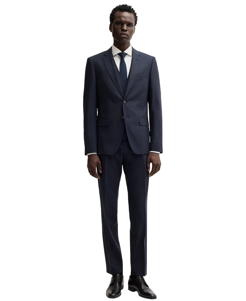 Boss by Hugo Men's Micro-Patterned Slim-Fit Suit