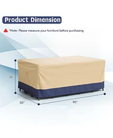 Gouun Patio Furniture Cover with Padded Handle and Click-Close Straps-90 x 50 x 32 inches