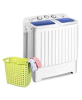 Gouun 20 lbs Compact Twin Tub Washing Machine for Home Use