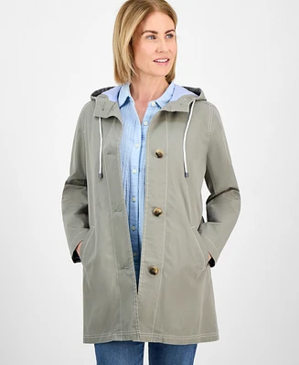 Style & Co Petite Button-Front Utility Jacket, Exclusively at Macy's