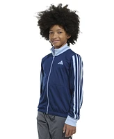 adidas Big Boys Long-Sleeve Colorblocked Tricot Jacket