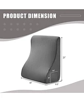 Gouun Bed Wedge Pillow with Tablet Stand and Side Pockets