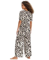 Bar Iii Womens Resort Daze Cover Up Tie Front Top Drawstring Pants Exclusively At Macys