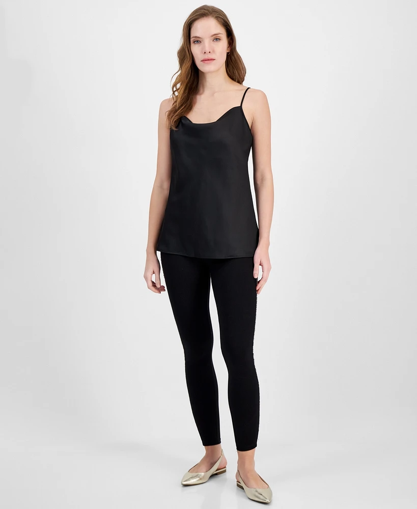 T Tahari Women's Rhinestone Fitted Pull-On Leggings