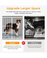 Bingopaw Wooden Dog Crate End Table Pet Kennel Cage Furniture
