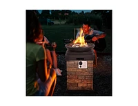 Slickblue Outdoor Fire Pit Patio Heater - Stylish and Functional Backyard Heating Solution