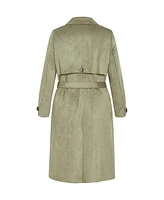 City Chic Plus Size Cornwall Trench Coat