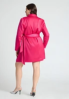 Eloquii Plus Size Tie Detail Blazer Mini Dress