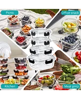 Sorbus 24-Piece Glass Food Storage Containers with Lids