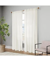 Texture Velvet Back Tab Room Darkening Curtain Panel