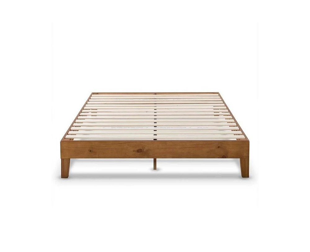Slickblue Mid-Century Modern Solid Wood Platform Bed Frame