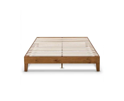 Slickblue Mid-Century Modern Solid Wood Platform Bed Frame