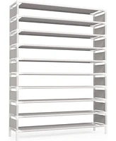 Tribesigns 10-Tier Shoe Rack, Shoe Storage Organizer, Large Capacity Shoe Rack for 50 Pairs, Extra Large Shoe Shelf, Perfect for Closet, Entryway, and