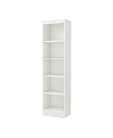 Slickblue 5-Shelf Narrow Bookcase for Efficient Storage and Space-Saving Organization