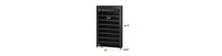 Tribesigns 10-Tier Shoe Storage Organizer with Cover, Black Large Shoe Rack for Closet, Entryway, or Bedroom, 50-Pair Shoe Stand, Non-Woven Shoe Shelf
