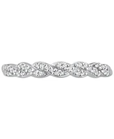 Diamond Twist Braid-Inspired Band (1/8 ct. t.w) in 14k White Gold