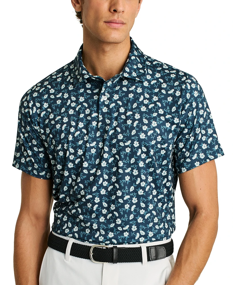 Bonobos Men's Short Sleeve Floral Performance Polo Shirt