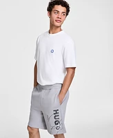 Hugo Boss Men's Cotton Sketch-Logo Relaxed Shorts