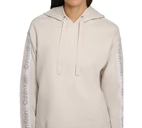 Calvin Klein Women's Logo Stripe Pullover Hoodie