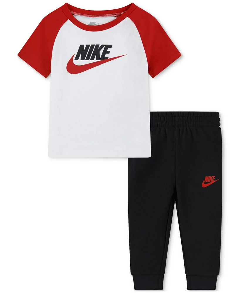 Nike Baby Futura Raglan T-Shirt & Jogger Pants, 2 Piece Set