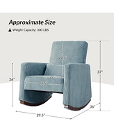 Hulala Home Tom Modern Rocking Chair with Solid Wood