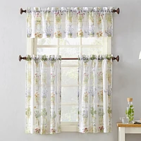 No. 918 Evesgarden Semi-Sheer Rod Pocket Kitchen Curtain Valance