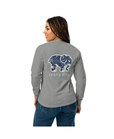 Ivory Ella Women's Unisex Moonlight Paisley Heavyweight Long-sleeve Shirt