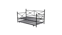 Slickblue Daybed Frame with Twin Roll-Out Trundle for Space-Saving Sleeping and Guest Accommodation