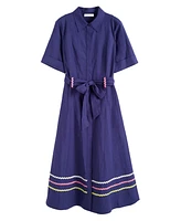 Chinti & Parker Starboard Linen Blend Dress