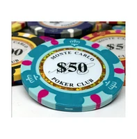 Slickblue Holo Inlay Poker Chips (25-Pack) – High-Quality Poker Chips with Holographic Inlay for Casino-Style Play