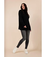 Motherhood Maternity Turtleneck Long Sleeve Knit Sweater