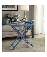 Slickblue Folding Tv Tray Bedside Table for Convenient Snacking and Portable Home Use