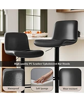 gaomon Bar Stool Set of 4, Adjustable Swivel Barstools, Modern Kitchen Stools, Design Chairs for Island, Dining Room, Home