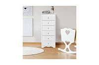 Slickblue Modern 6-Drawer Tall Wooden Dresser Chest for Elegant Storage and Organization