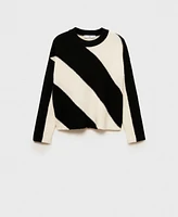 Mango Women's Striped Knit Sweater