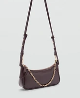 Mango Women's Chain Detail Double Handle Bag