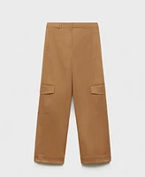 Mango Women's Cotton Cargo Pants