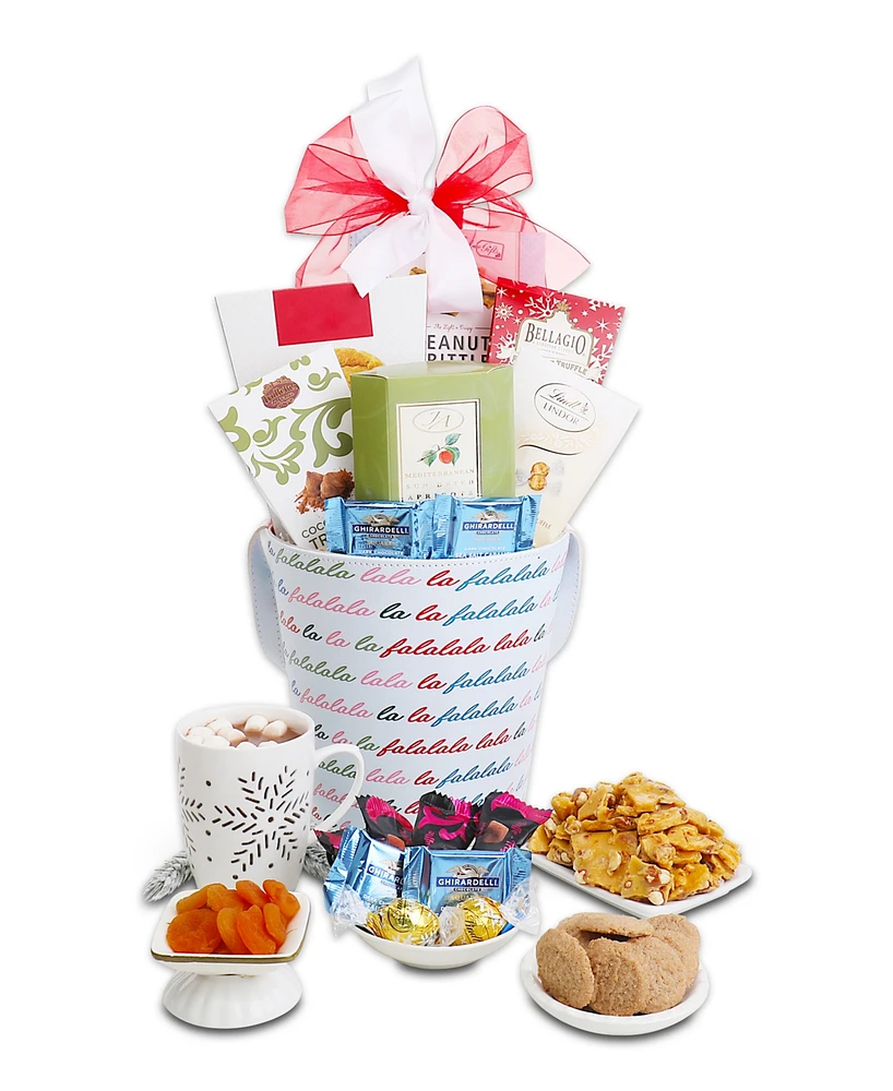 Alder Creek Gift Baskets Holiday Fa-la-la Gift Pail, 7 Piece