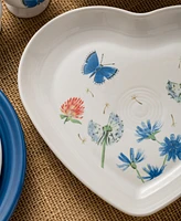 Fiesta Breezy Floral Heart Shaped Plate 9"