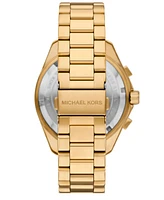 Michael Kors Men's Maritime Chronograph Gold-Tone Stainless Steel Watch, 45mm