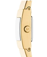 Michael Kors Women's Darrington Two-Hand Gold-Tone Stainless Steel Watch, 14mm