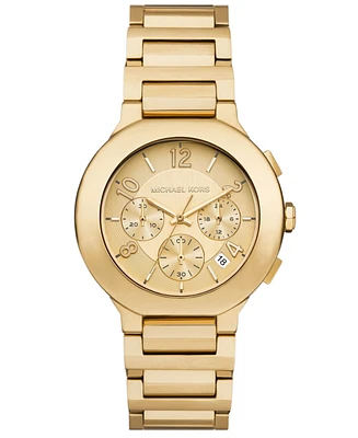 Michael Kors Women's Gramercy Chronograph Gold-Tone Stainless Steel Watch