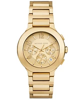 Michael Kors Women's Gramercy Chronograph Gold-Tone Stainless Steel Watch, 40mm