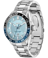 Hugo Boss Men's Runner 3H Silver Stainless Steel Watch
