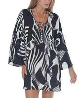 Raviya Women's Printed Tunic Cover-Up