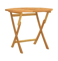 vidaXL Folding Patio Table 33.5"x33.5"x29.9" Solid Teak Wood