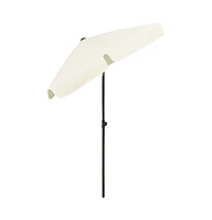 vidaXL Beach Parasol Sand Yellow 70.9"x47.2"