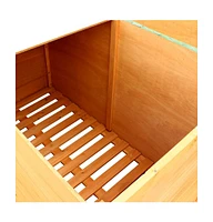 vidaXL Patio Storage Box 49.6"x28.3"x28.3" Wood