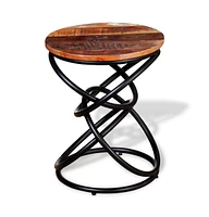 vidaXL End Table Solid Reclaimed Wood