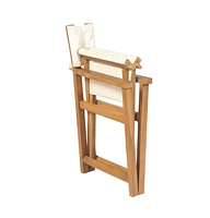 Folding Director's Chair Solid Teak Wood